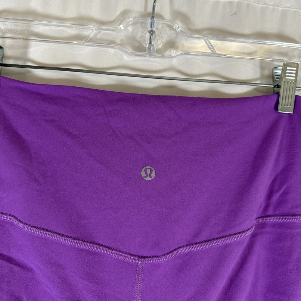 Lululemon Leggings Women's 8 Purple Pull On Stretch 29" Inseam Mid Rise - Picture 8 of 9